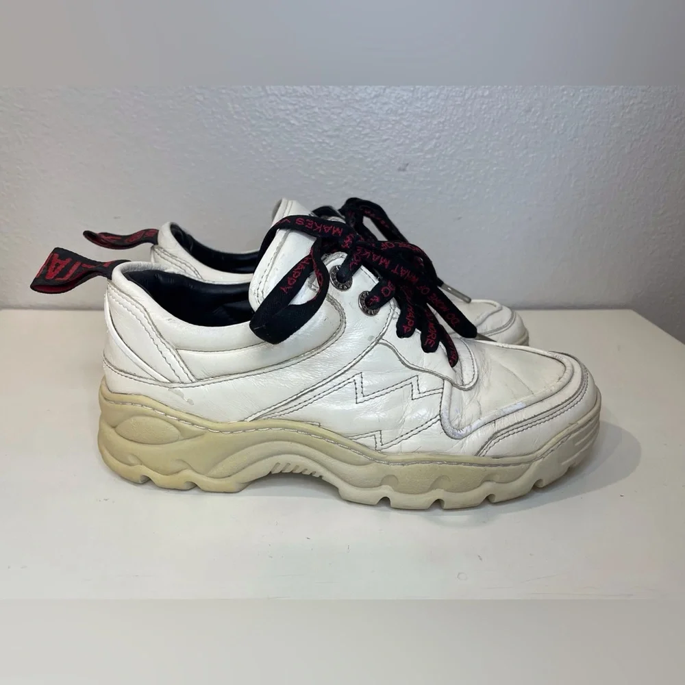 Zadig & Voltaire Women’s Blaze Stylish White Leather Sneakers Size‎ 7.5 (38)